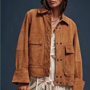We The Free Suzy Suede Utility Jacket